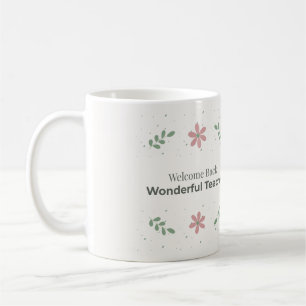 Café Caneca Bem-vindo de Volta Professor   Presente de 