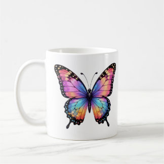 Café Caneca Bonita com imagem de borboleta
