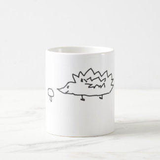 Café Caneca bonito de Hedghehog e de cogumelo