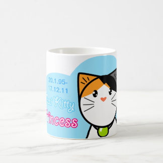 Café Caneca bonito de "princesa do gato de Kawaii do