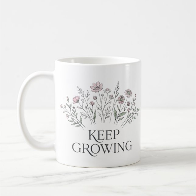 Café Caneca Botânica de Flor Silvestre para Continuar C (Esquerda)