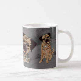 Café Caneca branca clássica do cão de Terrier de beira
