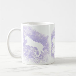 Café Caneca branca com Design de cavalo