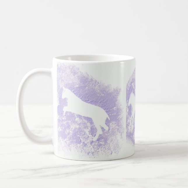 Café Caneca branca com Design de cavalo (Esquerda)