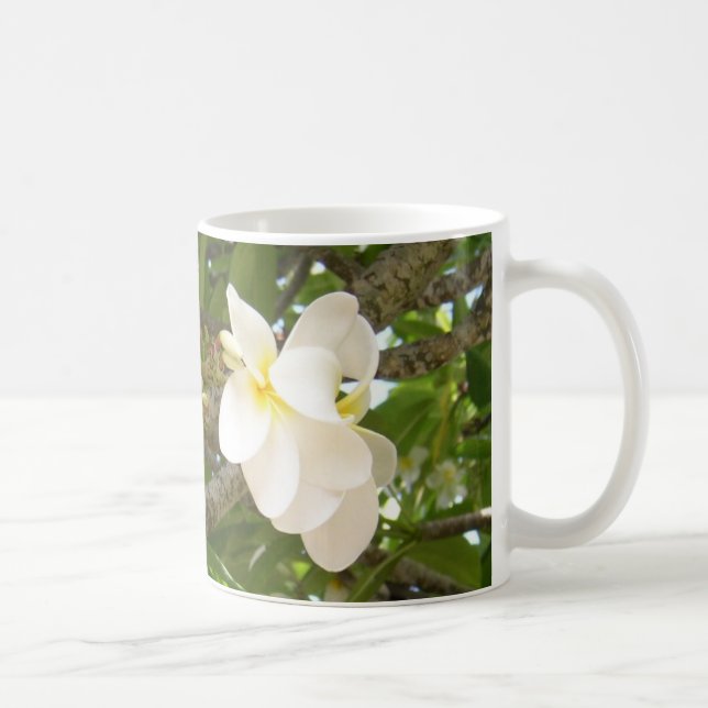 Café Caneca branca de Cofee do Plumeria (Direita)