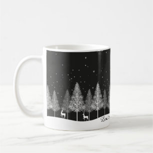Café Caneca branca de Natal