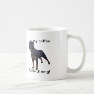Café Caneca branca de Rottweiler
