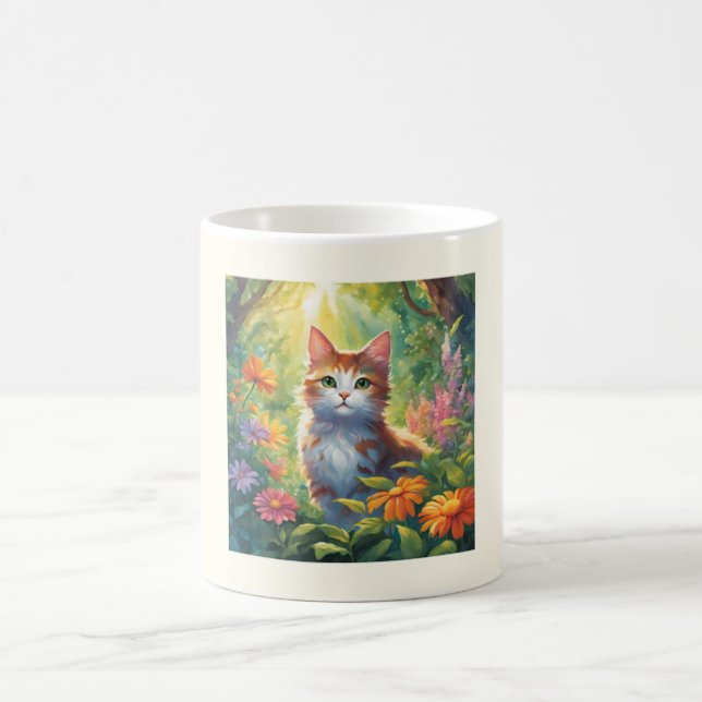 Café Caneca, Caneca de Gato de Anime Impressa, caneca d (Centro)