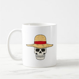 Café Caneca Caveira Chapéu de Palha