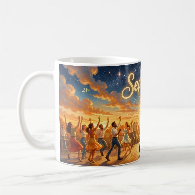 Café Caneca Celebração da Dança sob a Luz Estelar de Se (Esquerda)