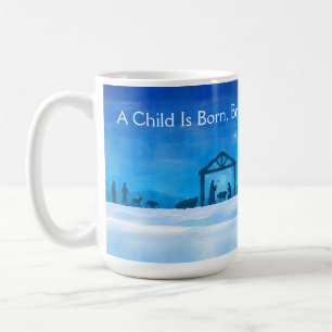 Café Caneca Cena de Natal Silenciosa