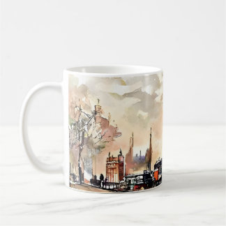 Café Caneca Cena de Rua Vintage Londres