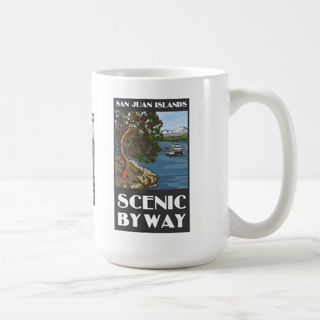 Café Caneca cénico do Byway das ilhas de San Juan (Direita)