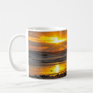 Café Caneca cénico do nascer do sol da praia de Florid