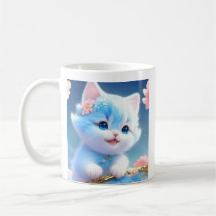 Café Caneca Cerâmica Adorável, De Rato Gato - Perfeita