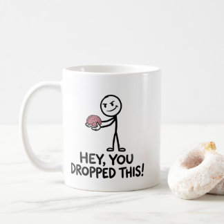 Café Caneca Cérebro Derrubado - Presente Engraçado de M