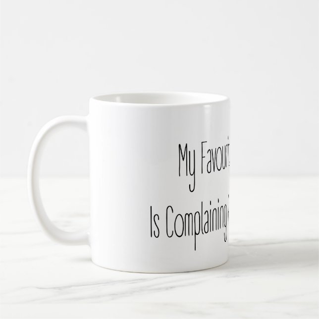 Café Caneca Citação de Presente Divertido Meu Esporte d (Esquerda)