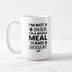 Café Caneca Clássica 15 oz Citações Divertidas de Comid