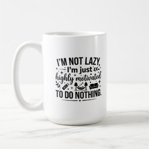 Café Caneca Clássica 15 oz Isolante de Motivação Pregui