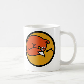 Café Caneca clássica 2 do logotipo do Fox Trax de Ronin