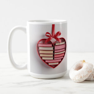 Café Caneca Clássica Amante de Livros Caixa de Presente