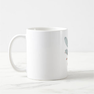 Café Caneca Clássica com Acento de Aquarela em Azul Emp