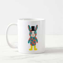 Café Caneca Clássica com Chapéu de Coelhinho Verde