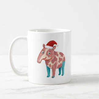 Café Caneca Clássica com Tapir Fofo de Chapéu de Papai