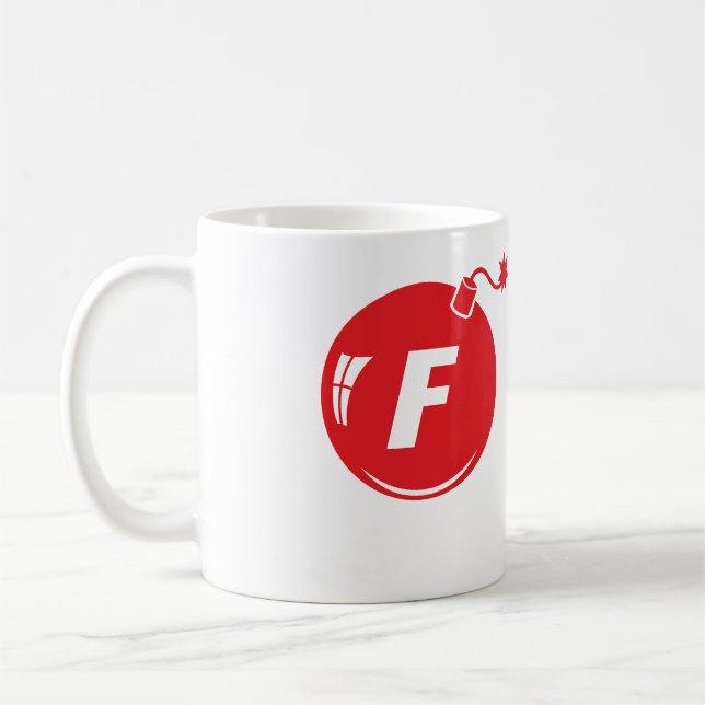 Café Caneca clássica da bomba de F (Esquerda)