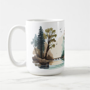 Café Caneca Clássica de 15 oz da Série Cabana