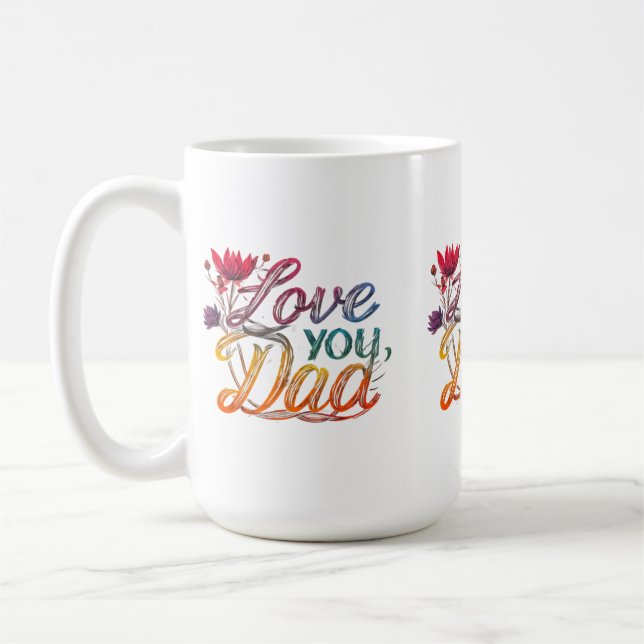 Café Caneca Clássica de 450ml - "Te Amo, Pai" (Esquerda)