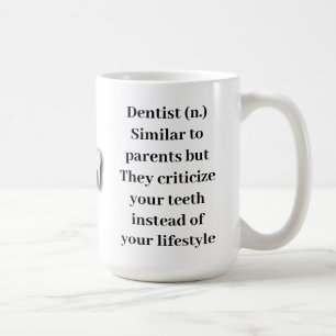 Café Caneca clássica de dentista