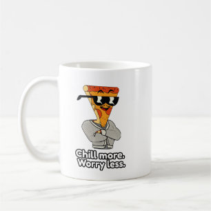 Café Caneca Clássica de Fatia de Pizza de Desenho Anima