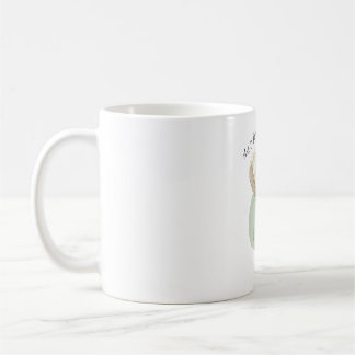 Café Caneca Clássica de Floral Aquarela Personalizada