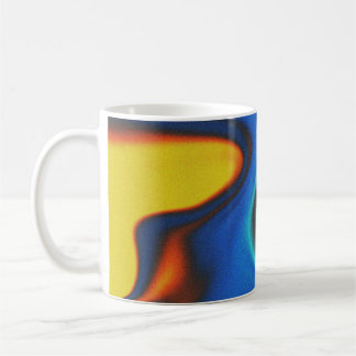 Café Caneca clássica de fluxo de fluido e de tinta vibr