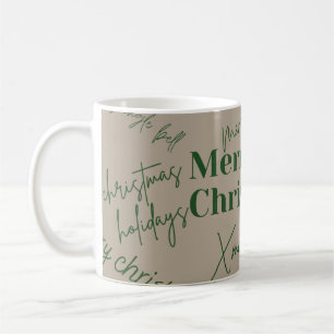 Café caneca clássica de natal