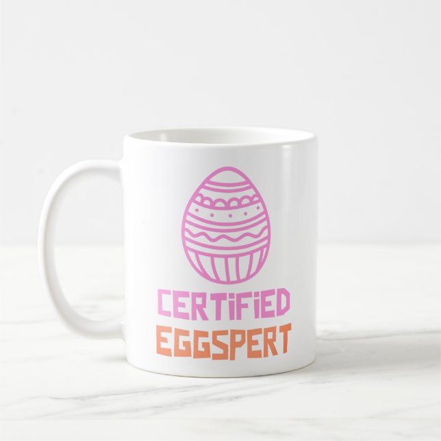Café Caneca Clássica de Páscoa Certified Eggspert (Esquerda)