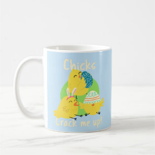 Café Caneca Clássica de Páscoa da Chick's Crack Me Up!