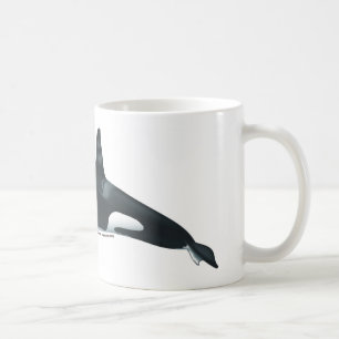 Café Caneca clássica masculina da baleia de assassino