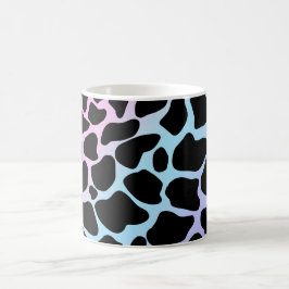 Café Caneca Clássica Multicolorida com Estampa de Vaca 