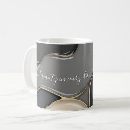 Café Caneca clássica no abstrato de na moda