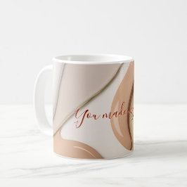 Café Caneca clássica no abstrato de na moda