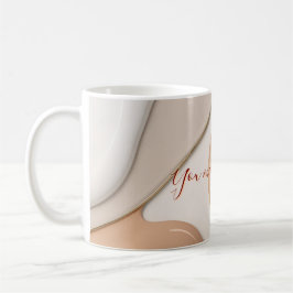 Café Caneca clássica no abstrato de na moda