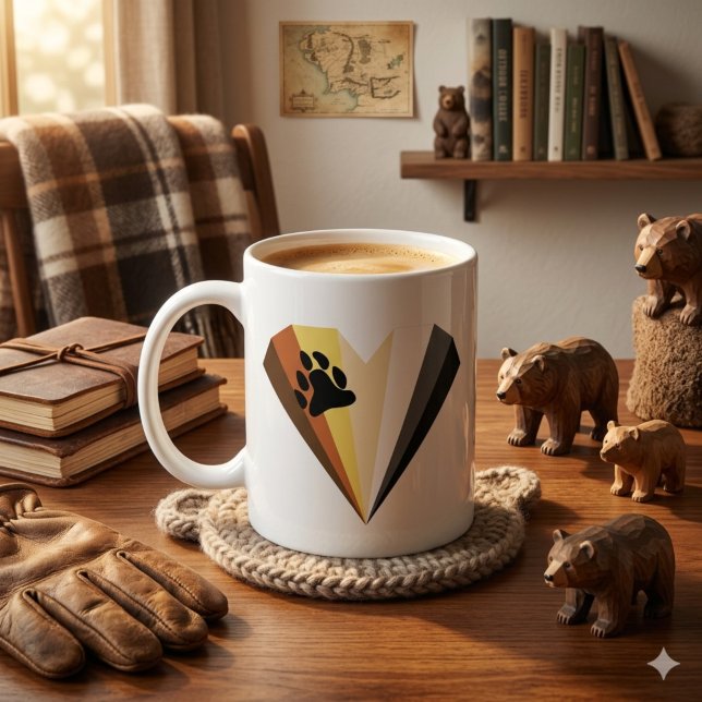 Café Caneca Clássica Orgulho de Urso (Criador carregado)