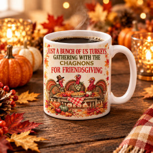 Café Caneca Clássica Personalizada de Friendsgiving