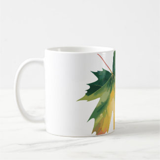 Café Caneca Clássica Personalizável Folha de Bordo Aqua