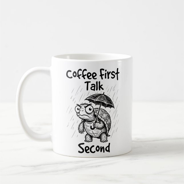Café Caneca Clássica Tartaruga Mal-Humorada Amantes de  (Esquerda)