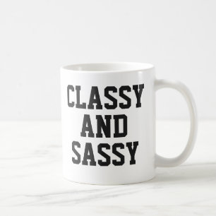 Café Caneca Classy e Sassy   Slogan de Humor Rosa, Cujo