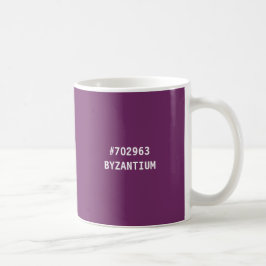 Café Caneca Código hex Cor de BYZANTIUM