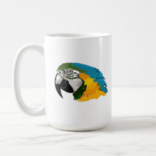 Café Caneca Colorida de Arara